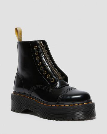Botas Plataforma Dr Martens Vegan Sinclair Mujer Negros | MX 519FDN